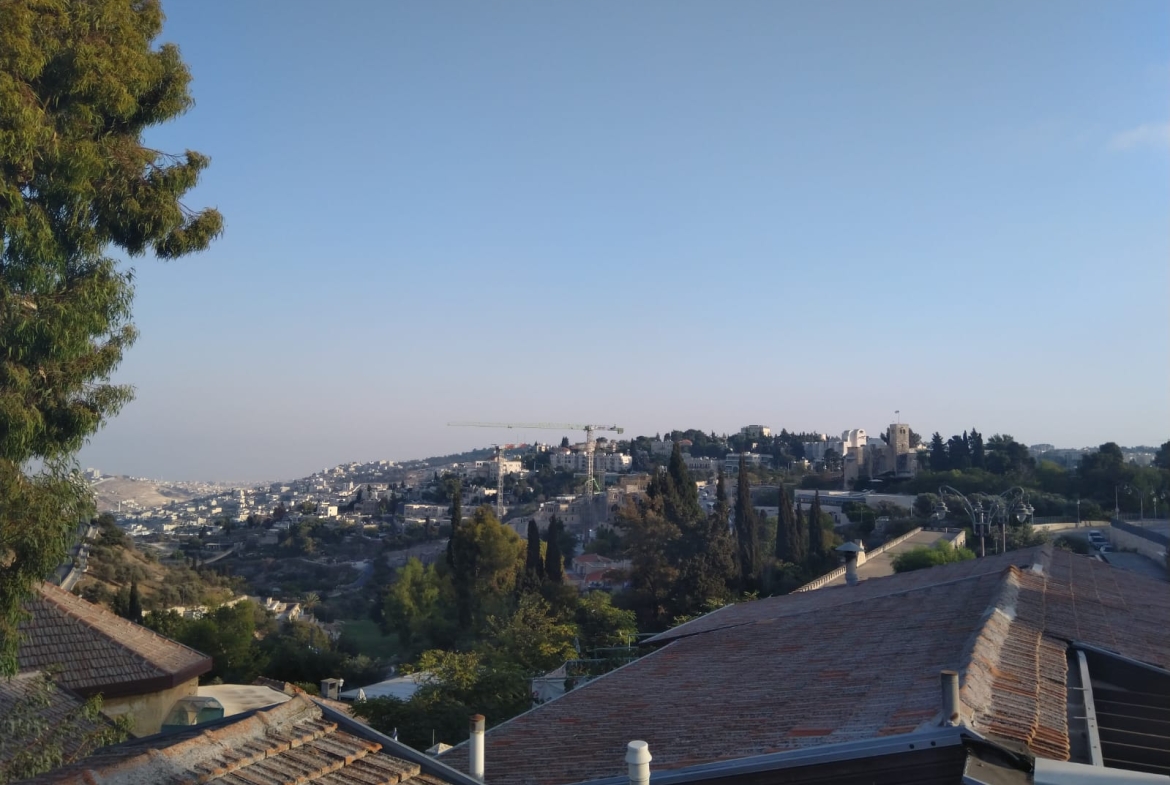 Rooftop View Of Jerusalem Hills From Yemin Moshe Home