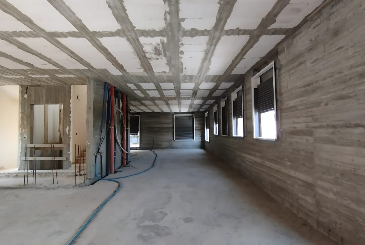 Raw Interior Layout Of Brand-New House In Talbieh